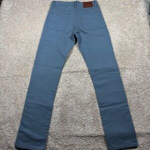Gustin Mens 32 Straight Fit Bedford Cord Pants Slate Blue Made in California